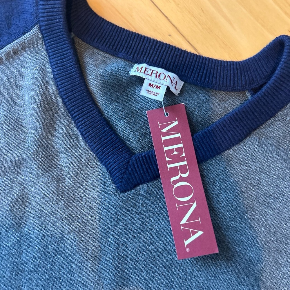 NWT Merona Men’s Cotton Blend Sweater - Picture 4 of 10